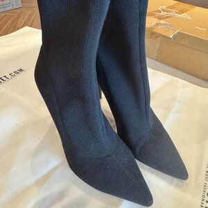H&M Black Heeled Boots for Women
